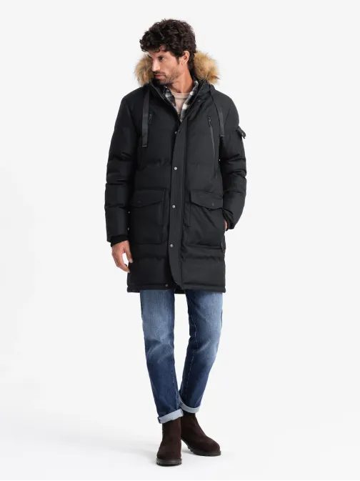 Zimska črna parka V2 JALP-0182