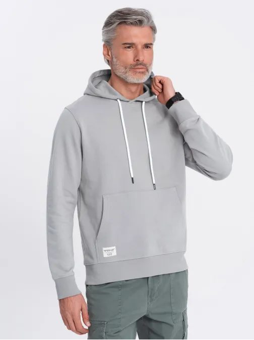 Brezčasen siv pulover V8 SSBN-0177