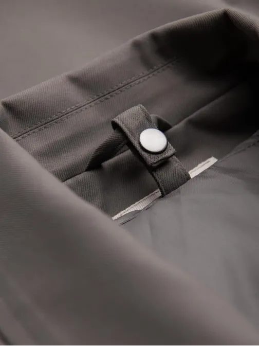 Pepelno siv moški plašč z jopičem V6 OM-COLC-0139