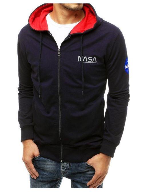 Stilski pulover v granat barvi NASA
