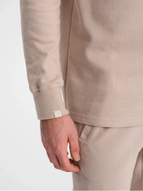 Modna bež trenirka (polo majica + trenirke) V2 Z71