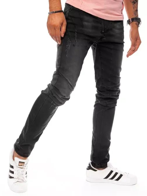 Očarljive moške črne kavbojke