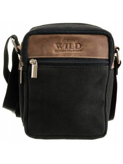 Praktična črna moška torbica Always Wild