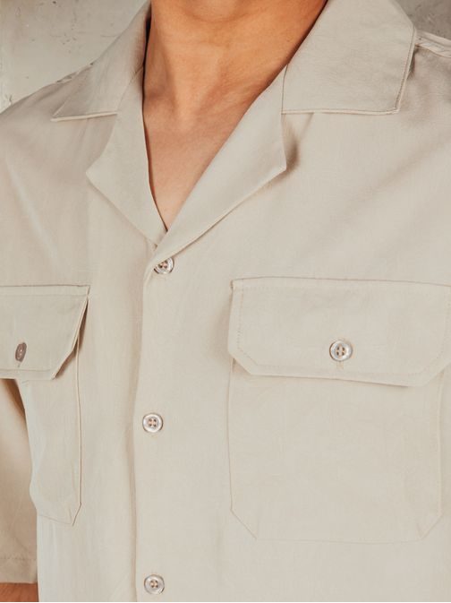 Priložnostna bež moška srajca