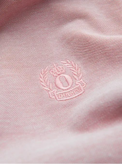 Rožnata polo majica s kontrastnim ovratnikom V2 POSS-0109