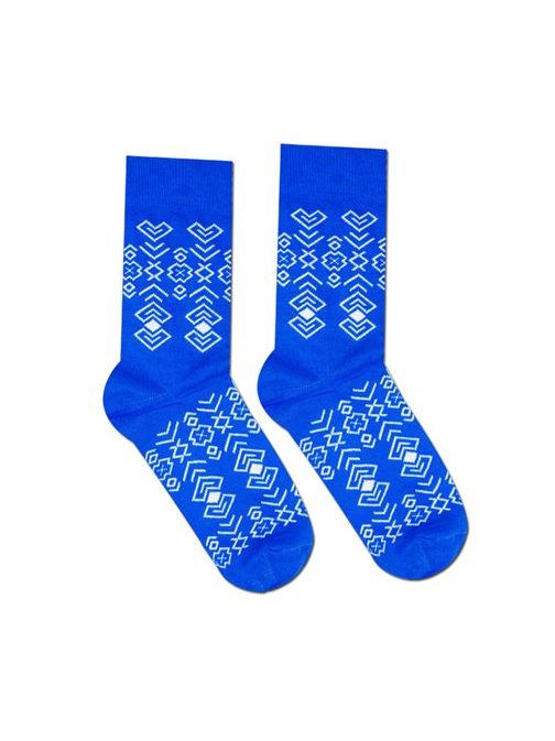 Moške nogavice Znaki modre