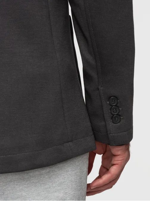 Grafitna športna jakna slim fit V1 M165