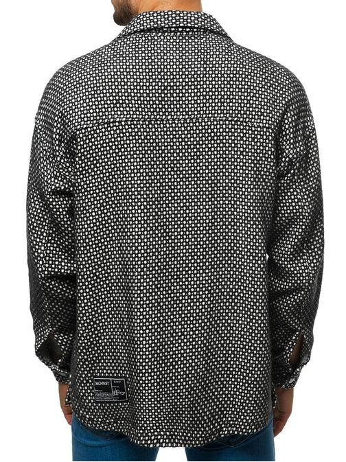 Stilska oversize črno-bela srajca MACH/G807Z
