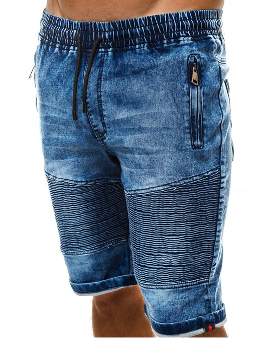 MOŠKE JEANS KRATKE HLAČE MODRE OZONEE RF/HY320/2