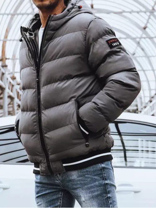 Obojstranska siva zimska bunda