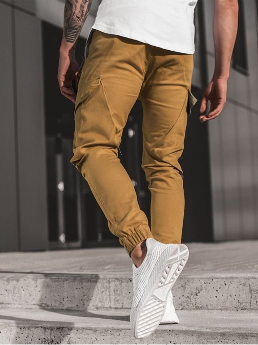 Moderne camel jogger hlače G/2788