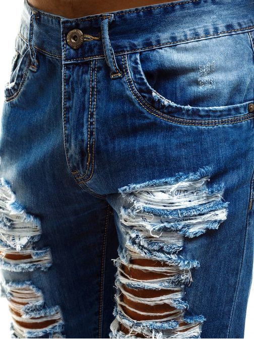 Moške jeans kratke hlače izrazito raztrgane V/2243 - Pravimoski.si
