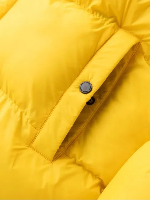 Zimska rumena jakna s kvačkano podlogo V3 JAHP-0205