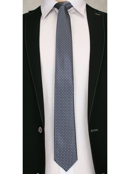 Siva vzorčasta kravata