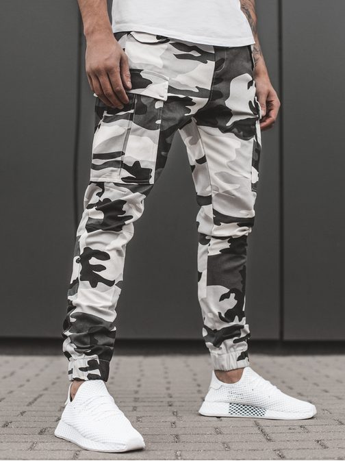 Originalne army črno-bele jogger hlače A/1005