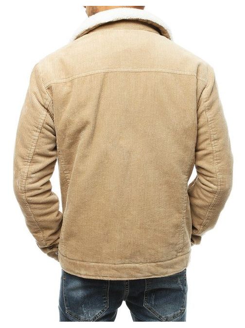 Žametna jakna v bež barvi