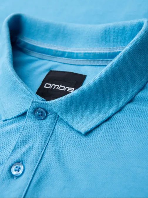 Priložnostna svetlo modra moška polo majica V3 POSS-0103