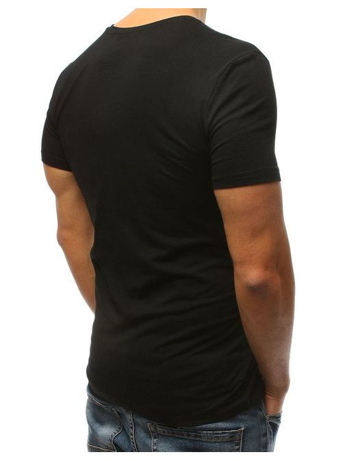 Preprosta majica v črni barvi