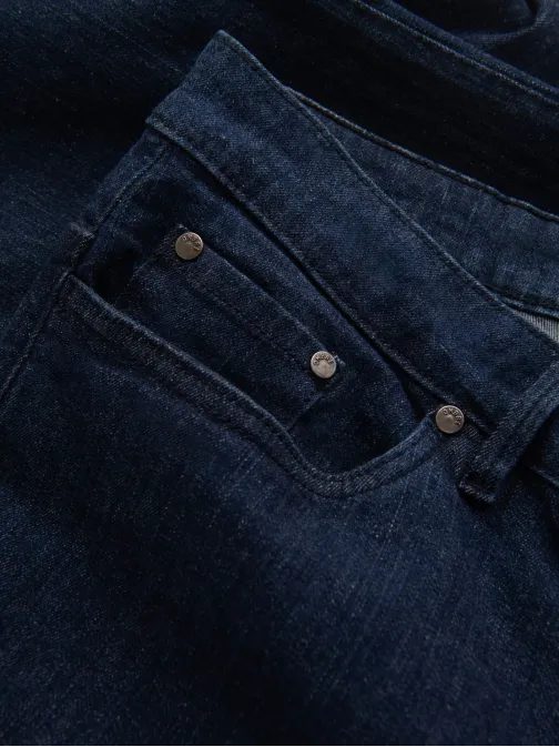 Modne indigo moške kavbojke V1 PADP-0152