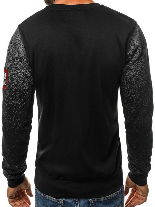 Črn pulover brez kapuce JS/DD252