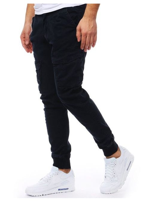 Trendovske jeans jogger hlače granat