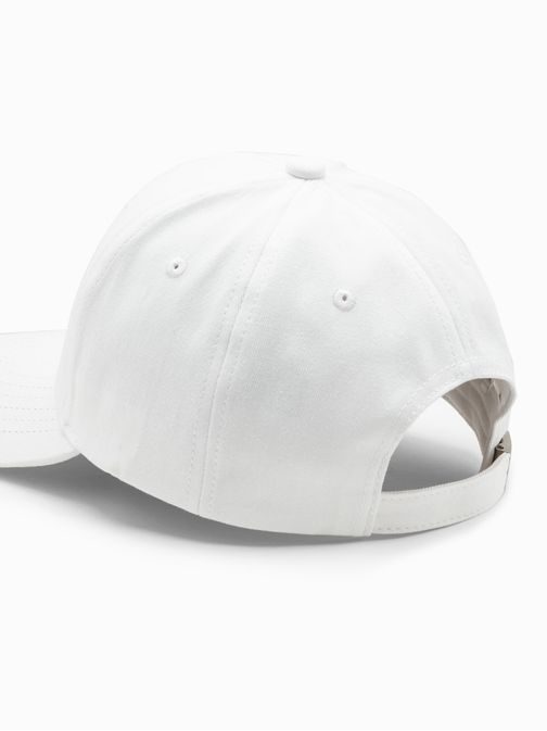 Trendovska bela kapa s šiltom H159
