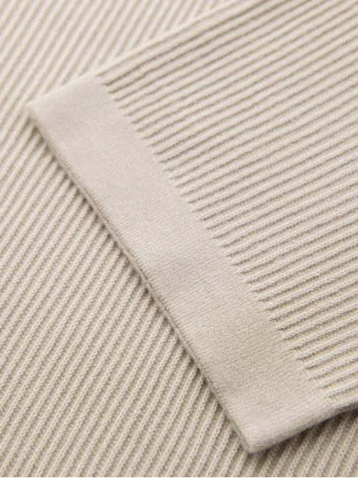 Moška siva pletena majica z gumbi V3 TSCT-0254