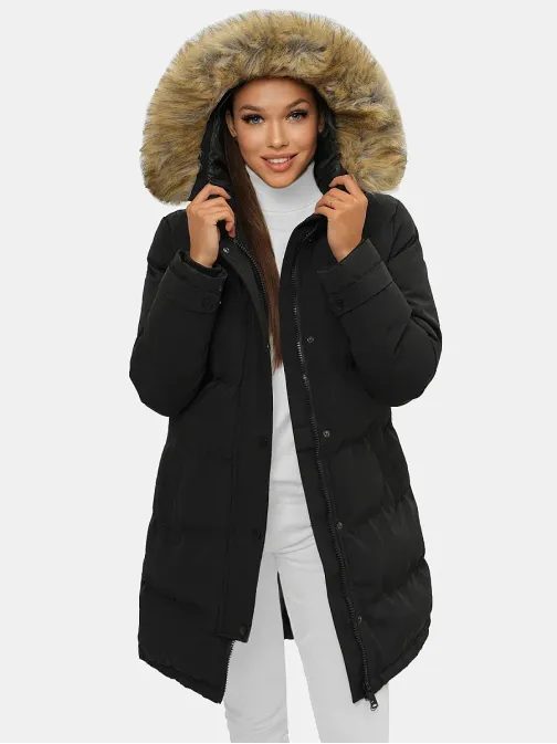 Edinstvena ženska zimska bunda v črni barvi JS/M781/392