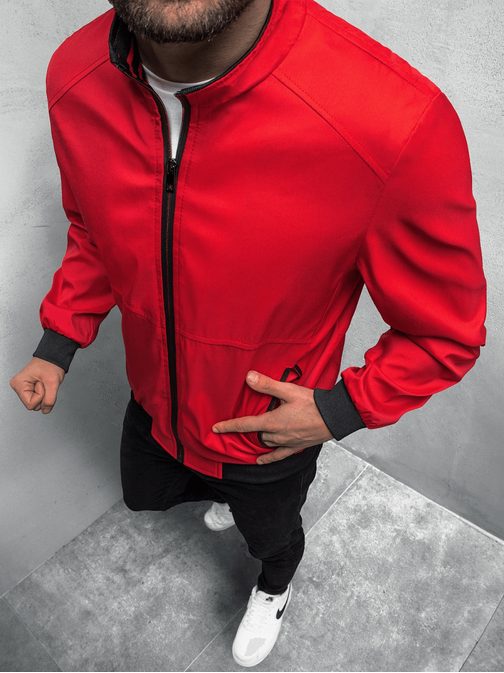 Modna jakna v rdeči barvi N/6782