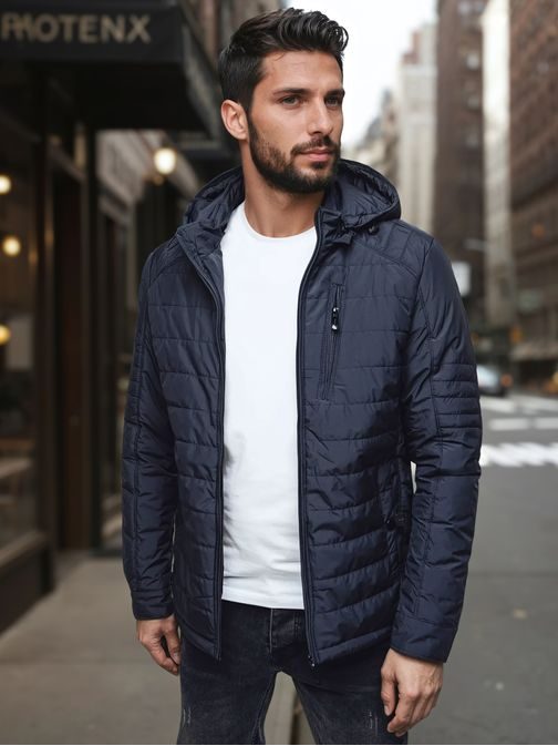 Moderna prehodna mornarska jakna s kapuco