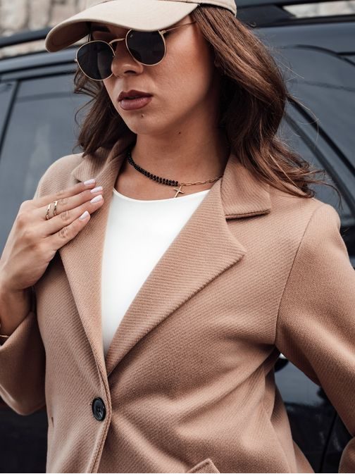 Lep kamelji plašč za ženske Lugi