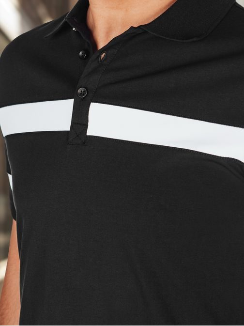 Modna črna moška polo majica
