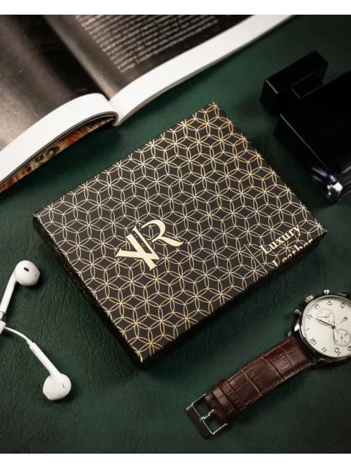 Trendovska črna moška denarnica z zaponko