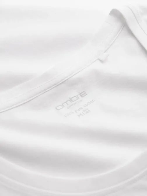 Enostavna bela majica brez rokavov V1 TSBT-0192