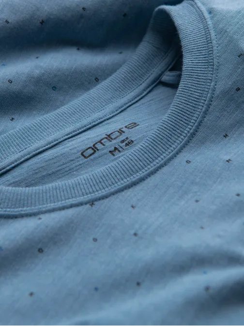 Modra majica z barvnimi črkami V4 TSFP-0185