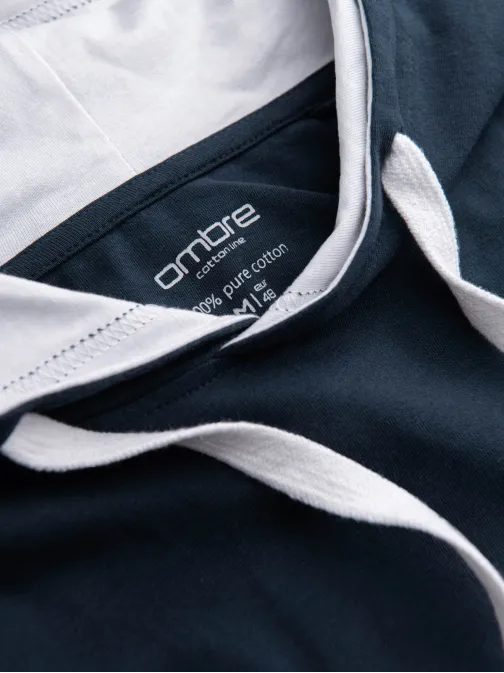 Temno modra majica s kapuco V4 TSCT-22SS-001