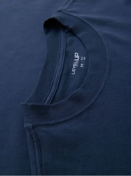 Temno modra majica prostega kroja  V9 TSBC-0267