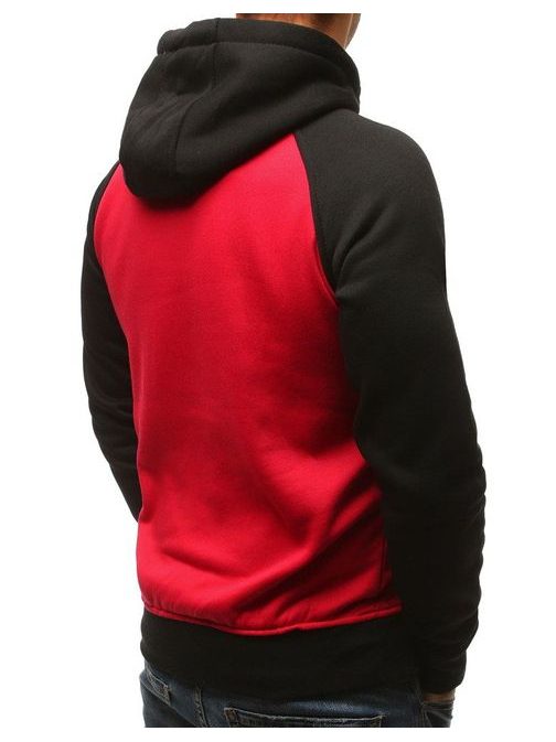Edinstveni rdeč pulover z modnim potiskom