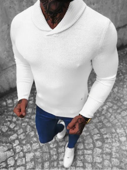 Zanimiv pulover v beli barvi NB/MM6018/1
