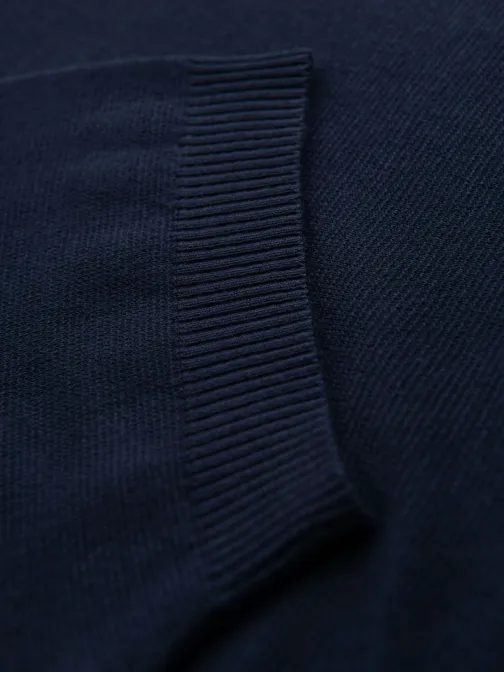 Modra moška pletena majica V1 TSCT-0252