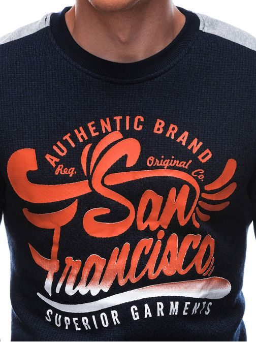 Granaten pulover brez kapuce San Francisco B1426