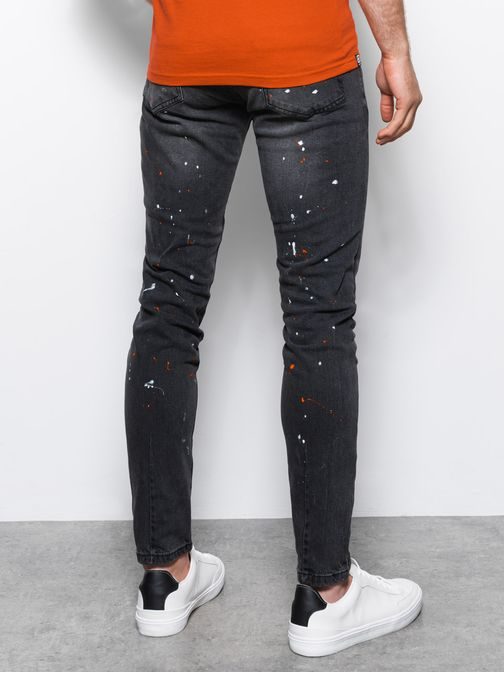 Originalne skinny fit črne kavbojke P1063