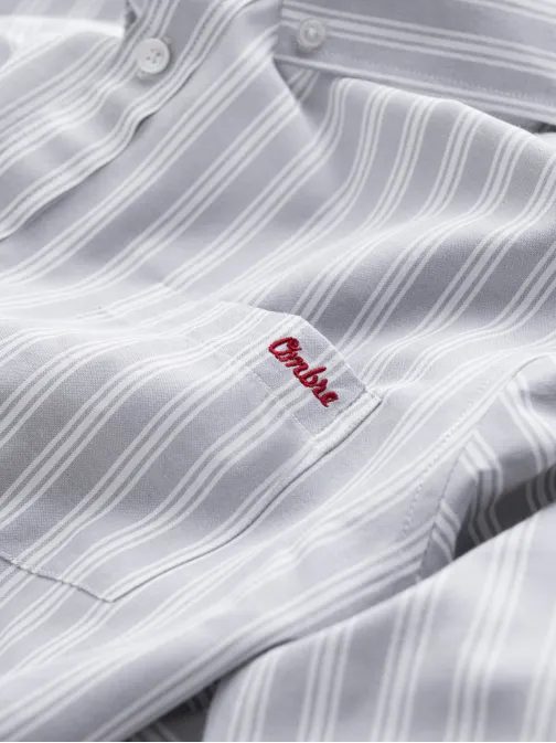 Siva srajca z majhnimi črtami V1 SHOS-0171