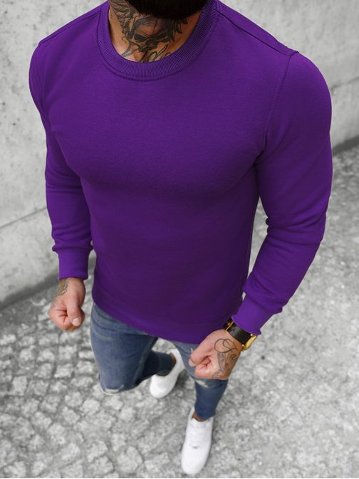 Udoben vijoličen pulover JS/2001-10Z