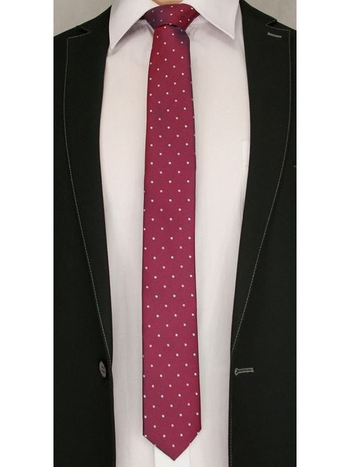 Bordo pikasta kravata