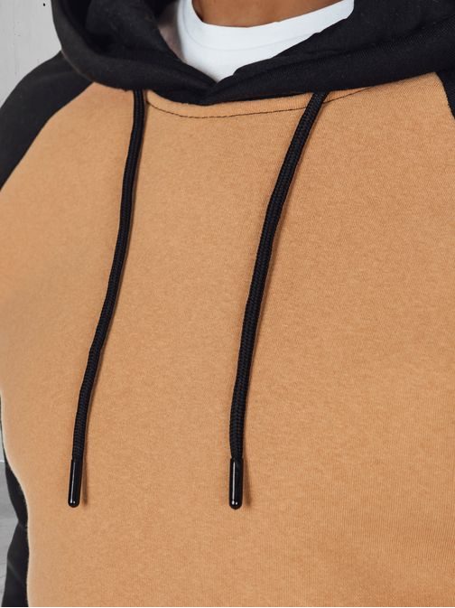 Unikaten kamelji pulover s kapuco