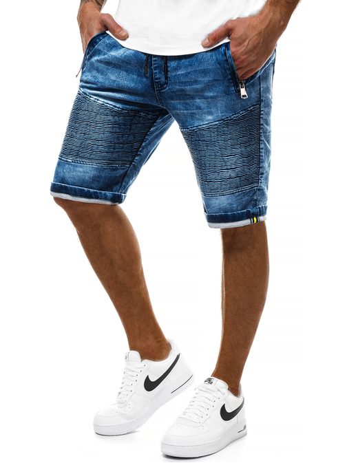 Moške jeans kratke hlače modre OZONEE RF/HY320/3