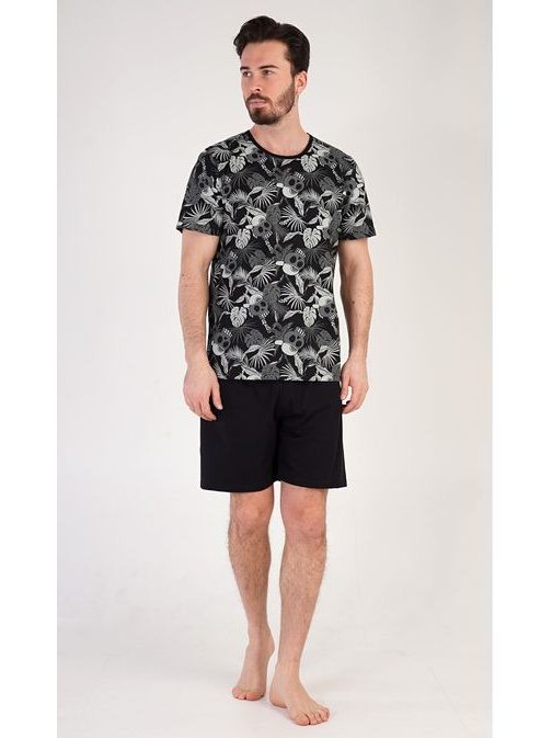 Trendovska črna moška pižama Albert