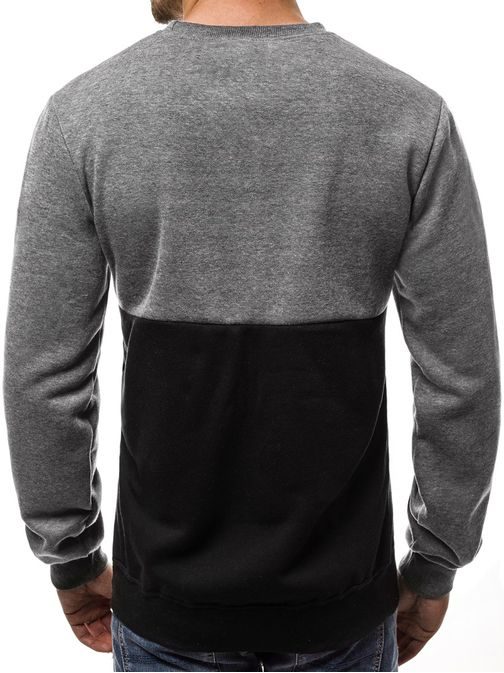 Grafit pulover s črnim spodnjim delom JS/TX10