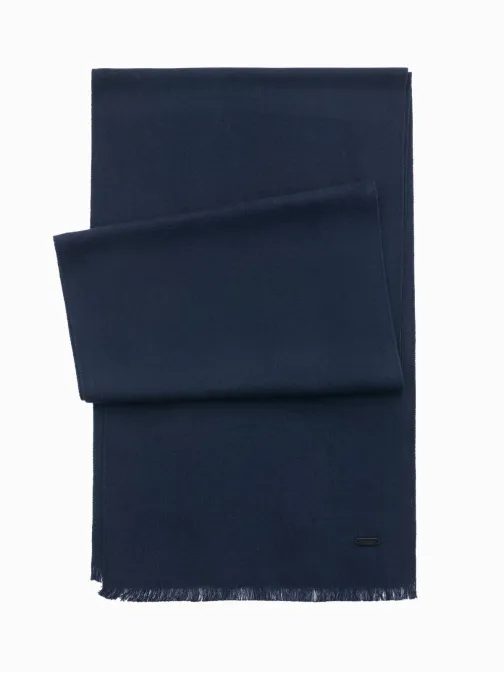 Atraktiven moški temno moder šal V2 ACSF-0116